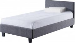 Prado Grey Fabric Single Bed 3ft