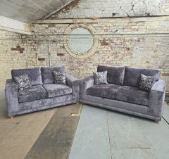 Deluxxey Fabric Suite 3+2 - Oslo Charcoal