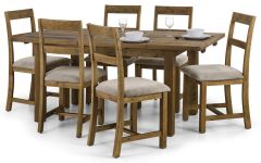 Aspen Rough Pine Sawn Dining Set - 4 Chairs - Clearance