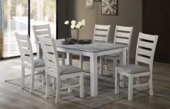 Alicante Marble Effect Dining Set 4ft with 4 Chairs - Grey