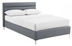 Arco Leather King Size Bed 5ft - Grey