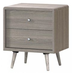 Belvoir Oak 2 Drawer Bedside - Grey