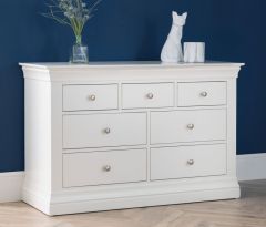 Clermont 4+3 Drawer Chest - White