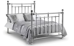 Empress Chrome Metal Double Bed 4ft 6in