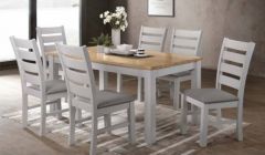 Hampshire 5ft Grey Dining Set with 6 Chair