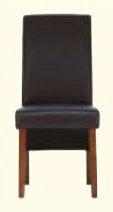 Henley Dark Brown Faux Leather Dining Chair (Dark Leg)