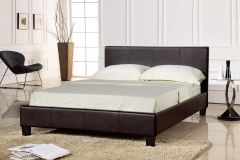 Prado Leather Double Bed - 4ft 6in
