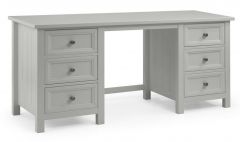 Maine 6 Drawers Dressing Table - Dove Grey