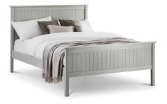 Maine Pine Kingsize Bed 5ft - Dove Grey