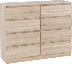 Malvern 8 Drawer Chest - Sonoma Oak Effect