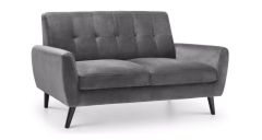 Monza 2 Seater Sofa - Grey Velvet