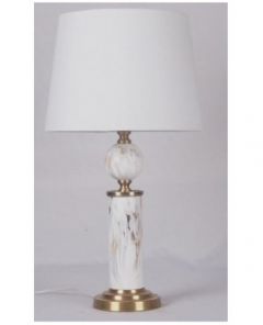 Q White Ceramic Table Lamp