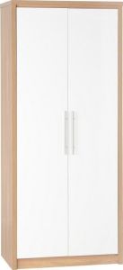 Seville 2 Door Wardrobe - White High Gloss