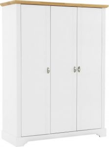 Toledo 3 Door Wardrobe - White/Oak