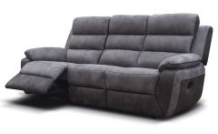 Urban Fabric Recliner Suite 3RR+1R+1R - Grey / Charcoal