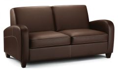 Vivo Leather Sofa Bed - Chestnut