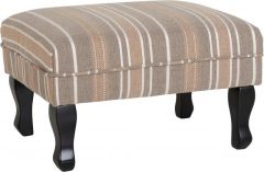 Sherborne Footstool - Beige Stripe