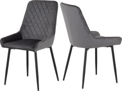 Avery Chair (Box of 2) - Grey Velvet