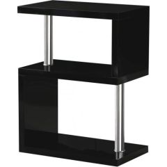 Charisma 3 Shelf Unit - Black Gloss / Chrome