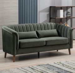 Charlotte Fabric 3 Seater Sofa - Winter Moss