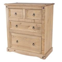 Corona 2+2 Drawer Chest - Pine