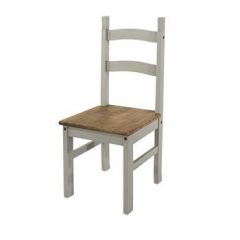 Corona Grey Solid Pine Chair (pair)