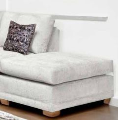 Deluxxey Fabric Footstool - Oslo Latte