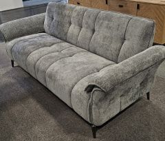 Amalfi Fabric 3 Seater Sofa - Grey