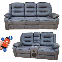 Firenze Recliner Suite 3+2 - Grey