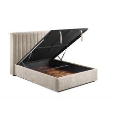 Frida Ottoman Bed - Beige Fabric