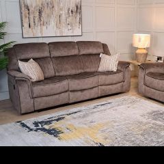 Gresham Fabric Recliner 3 Seater - Sand