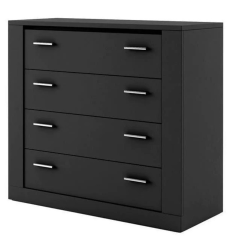 Maeve 4 Drawer Chest - Black