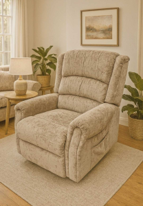 Kingsley Twin Motor Lift & Rise Chair - Beige Fabric