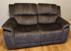 Washington Fabric 2 Seater Power Recliner Sofa - Dark Grey