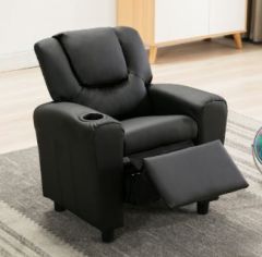 Kids Recliner Chair - Black