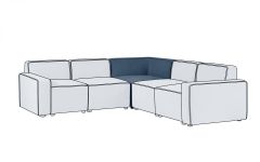 Lago Combination Sofa Corner Unit - Blue