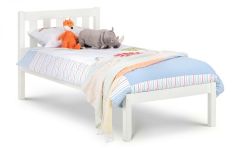 Luna Pine Double Bed - Surf White