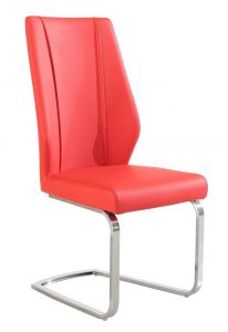 Majuba PU Chair & Stainless Steel White