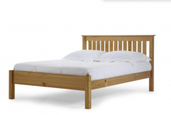 Manila Pine Bed Single 3ft Antique - Low Foot End