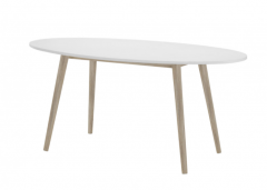 Mapleton Dining Table Oval - White