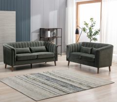 Charlotte Fabric Sofa 3+2 - Winter Moss