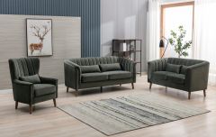 Charlotte Fabric Sofa 3+2+1 - Winter Moss