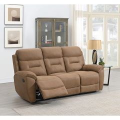 Canterburry Fabric Recliner 3 Seater - Sand