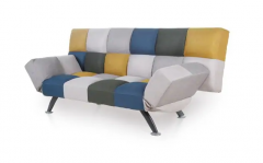 Boston Sofa Bed - Yellow/Blue Patchwork