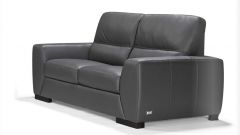 Nuova Leather 2 Seater Sofa - Moon