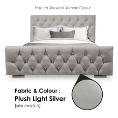 Panther Chester Plush Light Silver