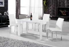 Peru Dining Table White High Gloss