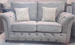 Phoenix Fabric 2 Seater Sofa- Dapple Silver