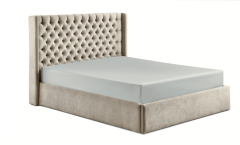 Colette Ottoman Bed - Beige Fabric