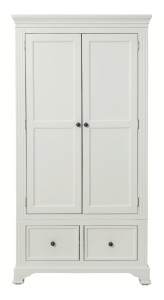 Sam - Wardrobe - 2 Door 2 Drawer - White